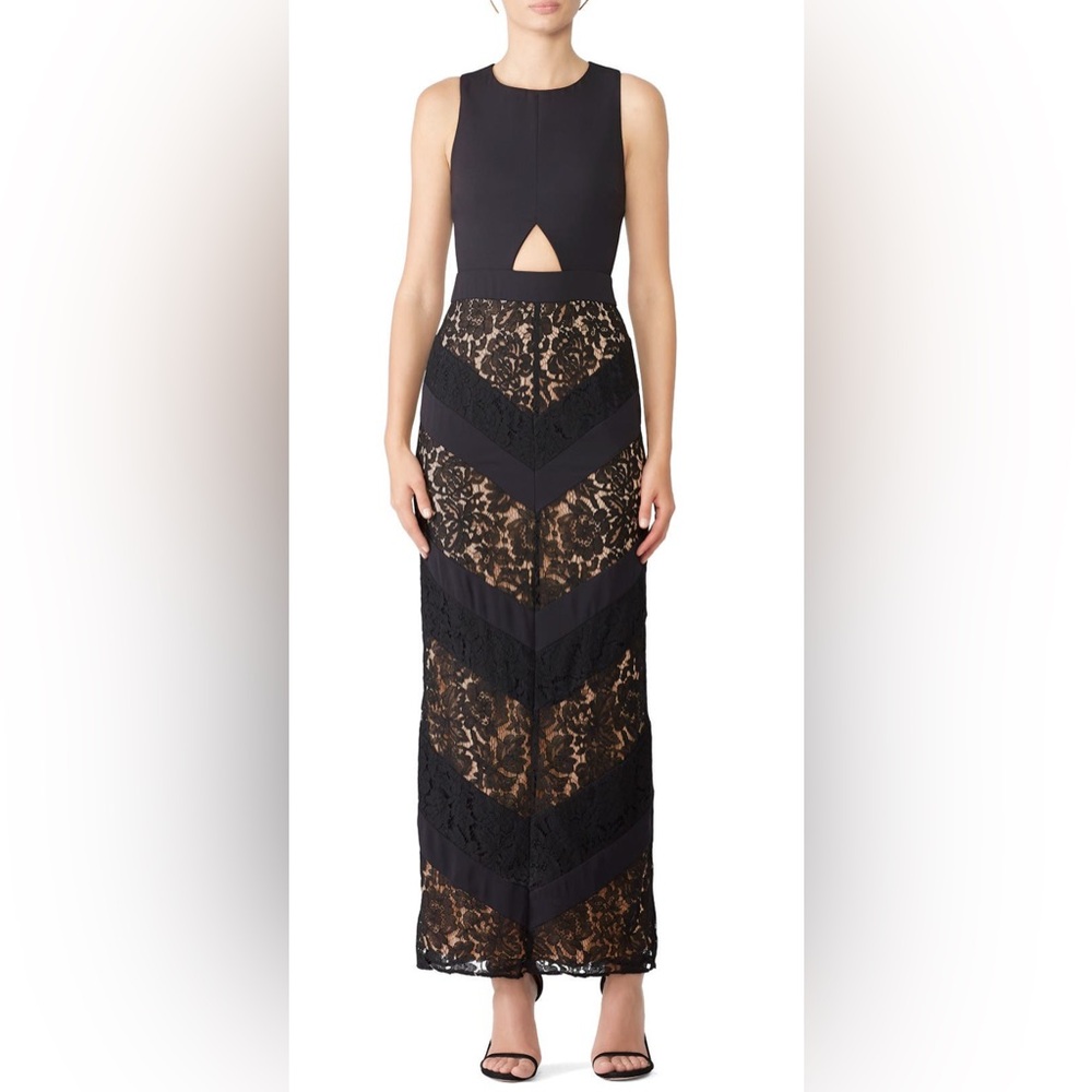 Fame and Partners Black Lace Dress Size 8